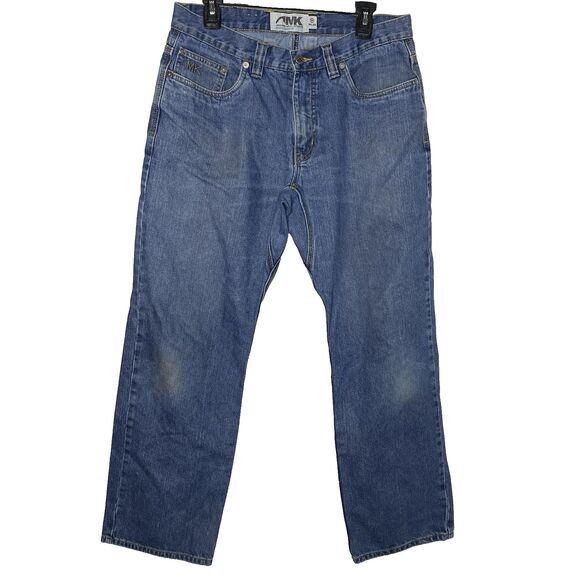 MOUNTAIN KHAKIS Jeans Jackson Hole Straight Denim Medium Wash Mens 34x30 Blue - Picture 1 of 11
